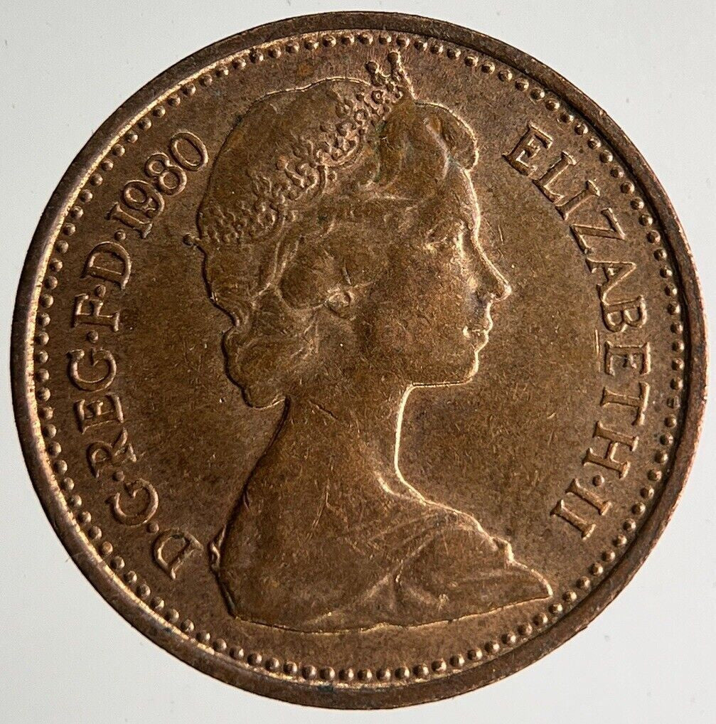 1980 Elizabeth II New 1/2 Half - Penny Coin | Very High Grade