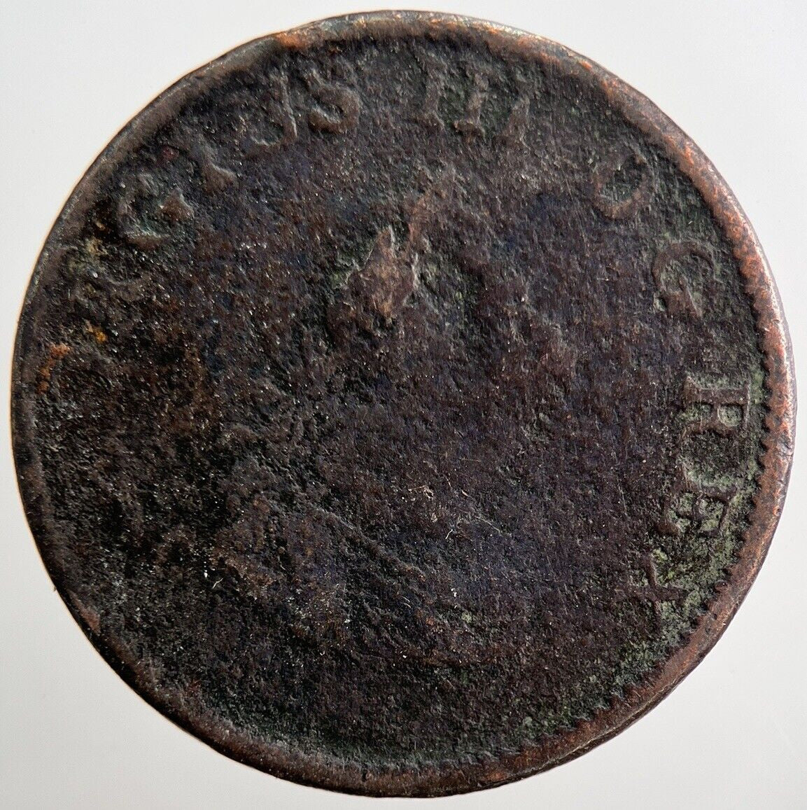 1805 George III Hibernia Half - Penny Coin | Fair Grade | a3776