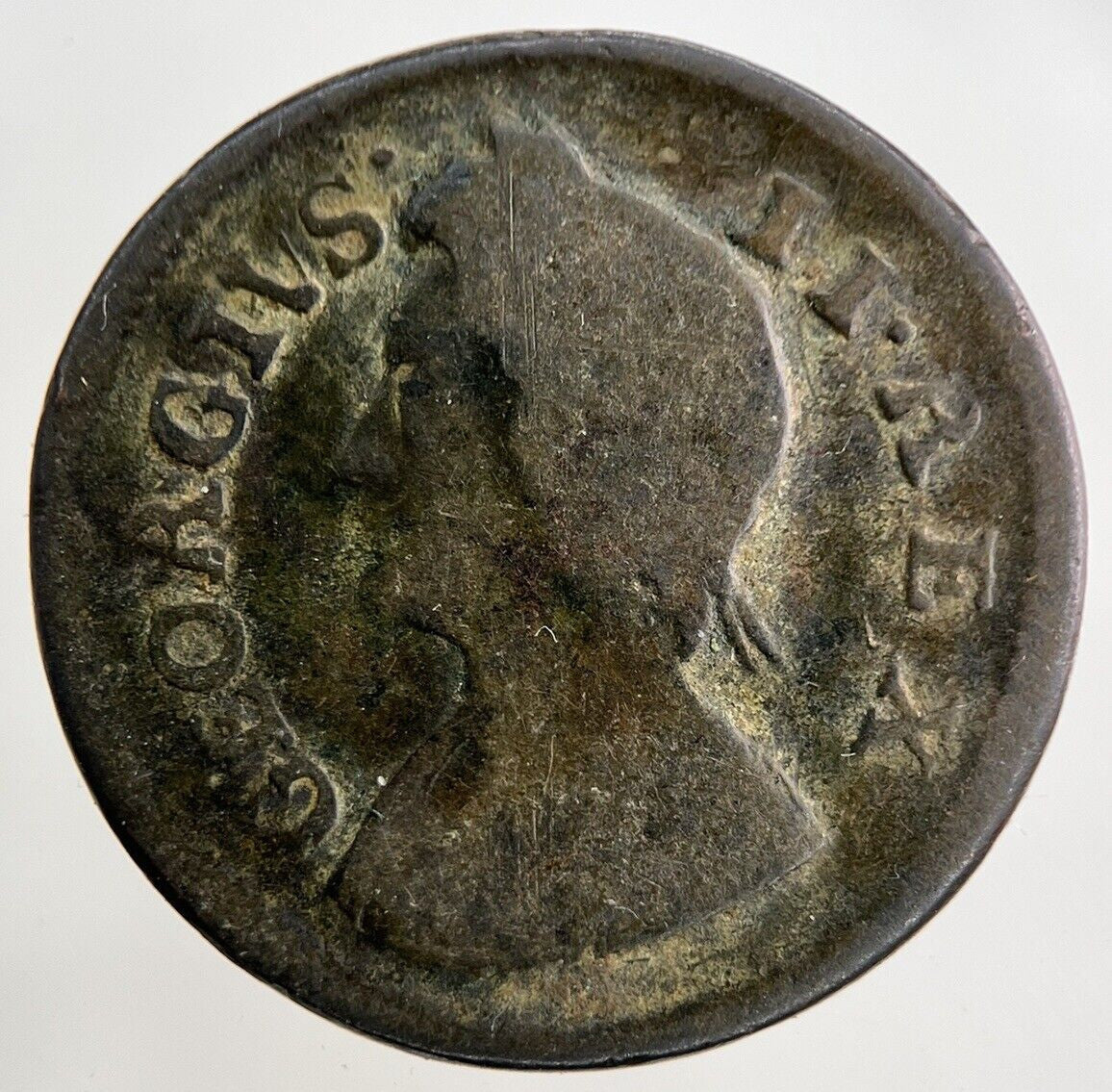 1736 George II 2nd Farthing Coin | Fine Collectable Grade