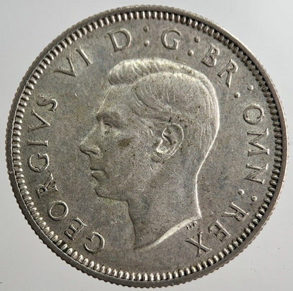 1938 George VI British One Shilling Silver Coin | Very High Grade | a8257
