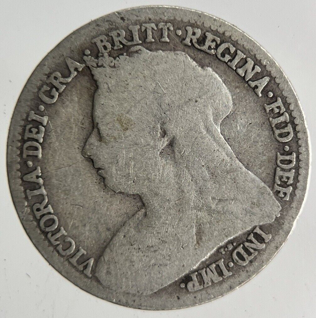 1896 Victoria Threepence Silver Coin | Collectable Grade