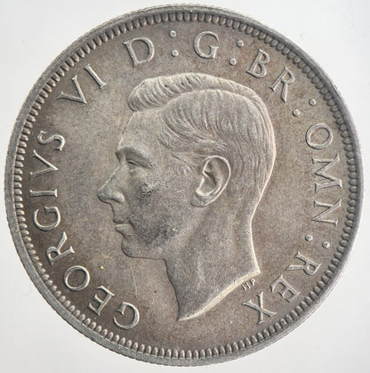 1938 George VI Half-Crown Silver Coin | Very Fine Grade | a6348