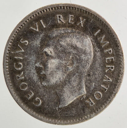 1945 South Africa Threepence Silver Coin | Very High Grade