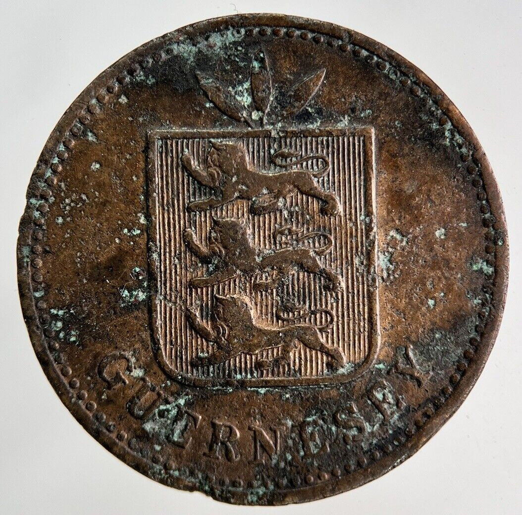 1885 Guernsey 4 Doubles Coin | Collectable Grade