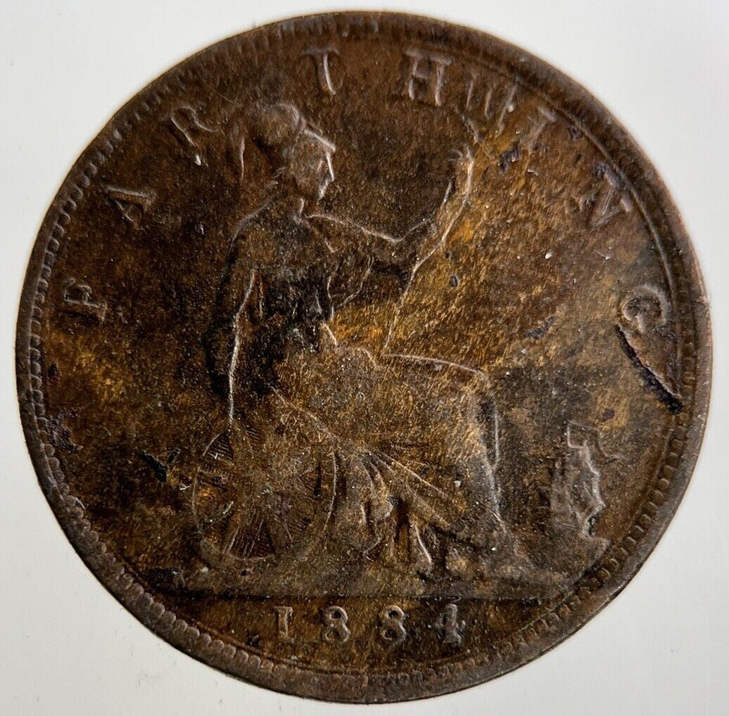 1884 Victoria Farthing Coin | Collectable Grade