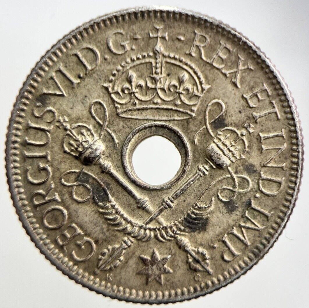 1938 New Guinea One Shilling | Silver Coin | Very High Grade | a978