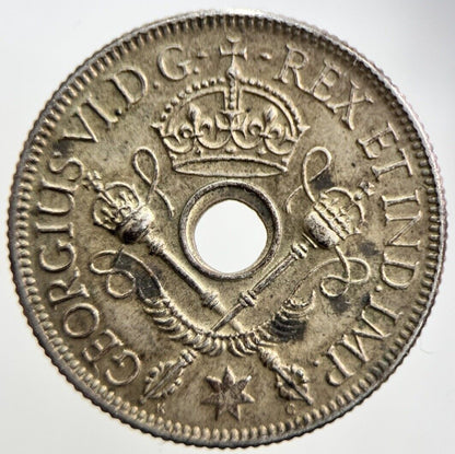 1938 New Guinea One Shilling | Silver Coin | Very High Grade | a978