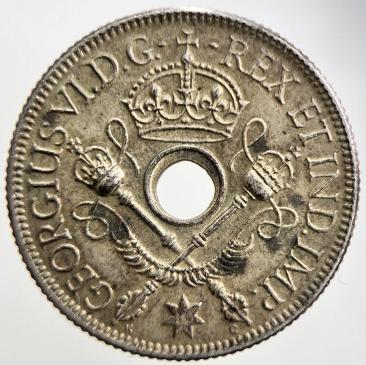 1938 New Guinea One Shilling | Silver Coin | Very High Grade | a978