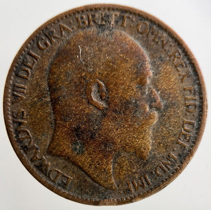1909 Edward VII Farthing Coin | Collectable Grade