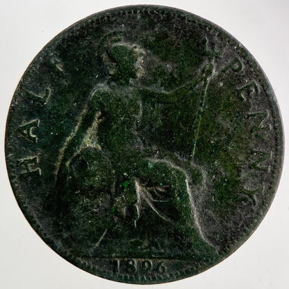 1896 Victoria Half - Penny Coin | Collectable Grade
