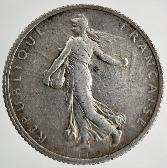 1918 France 1 Franc Silver Coin | Fine Collectable Grade