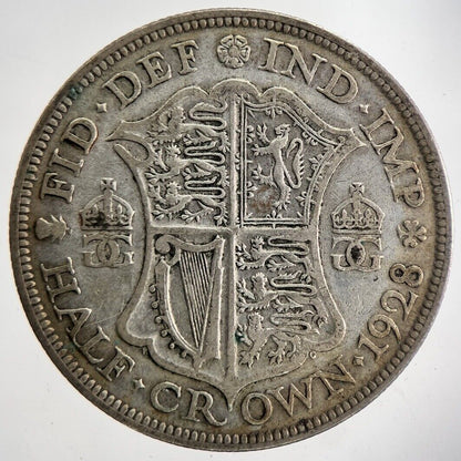 1928 George V Half - Crown Silver Coin | Collectable Grade