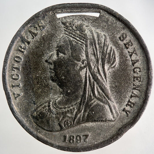 1897 Victoria Commemoration Token Medal Coin | Fine Collectable Grade