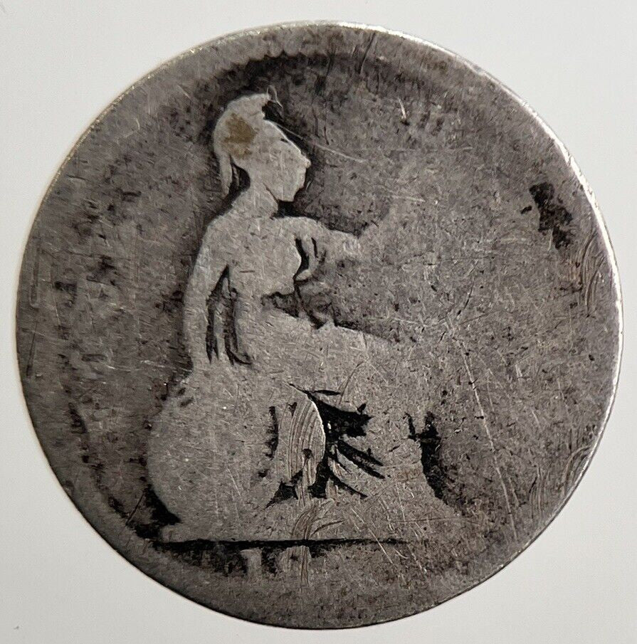 British William IV Four - Pence Silver Coin | Fair Grade | a3817