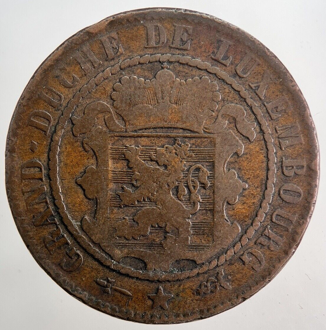 1870 Luxembourg 10 Centimes Coin | Collectable Grade | a5784