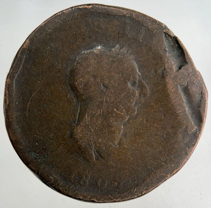 1806 George III 3rd Half-Penny Coin | Collectable Grade