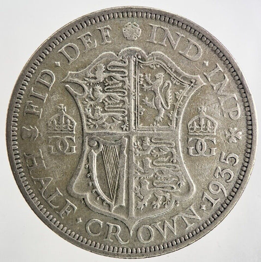 1935 George V Half - Crown Silver Coin | Fine Collectable Grade