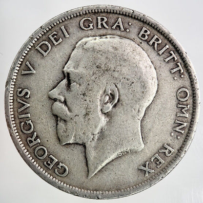 1916 George V Half - Crown Silver Coin | Fine Collectable Grade