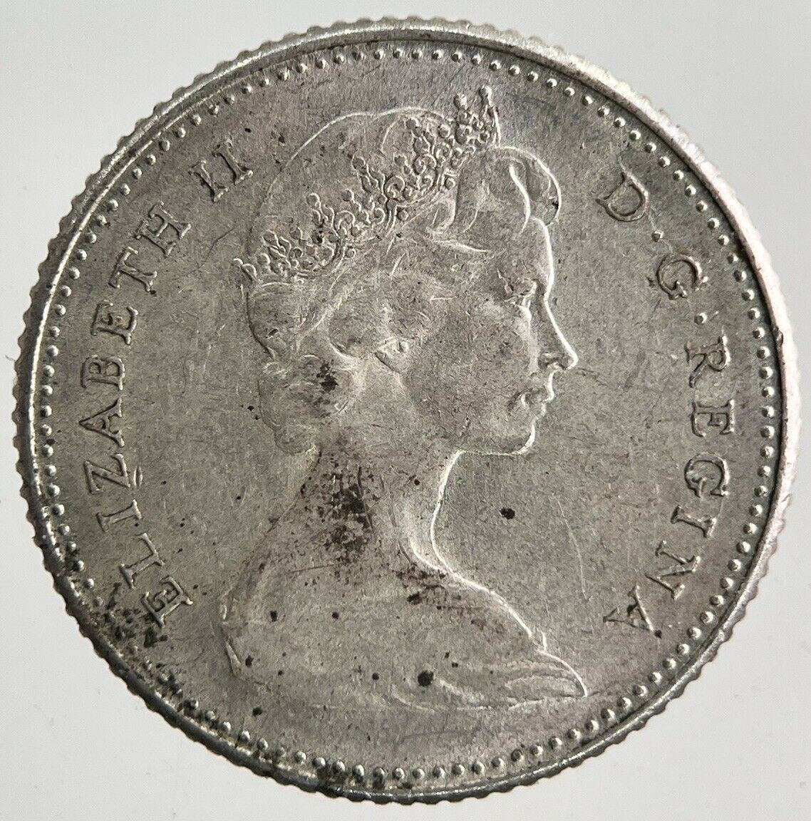 1966 Canada 10 Cents Silver Coin | Fine Collectable Grade