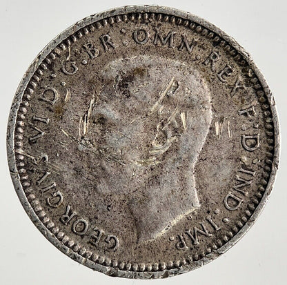 1942-D Australia Threepence Silver Coin | Fine Collectable Grade