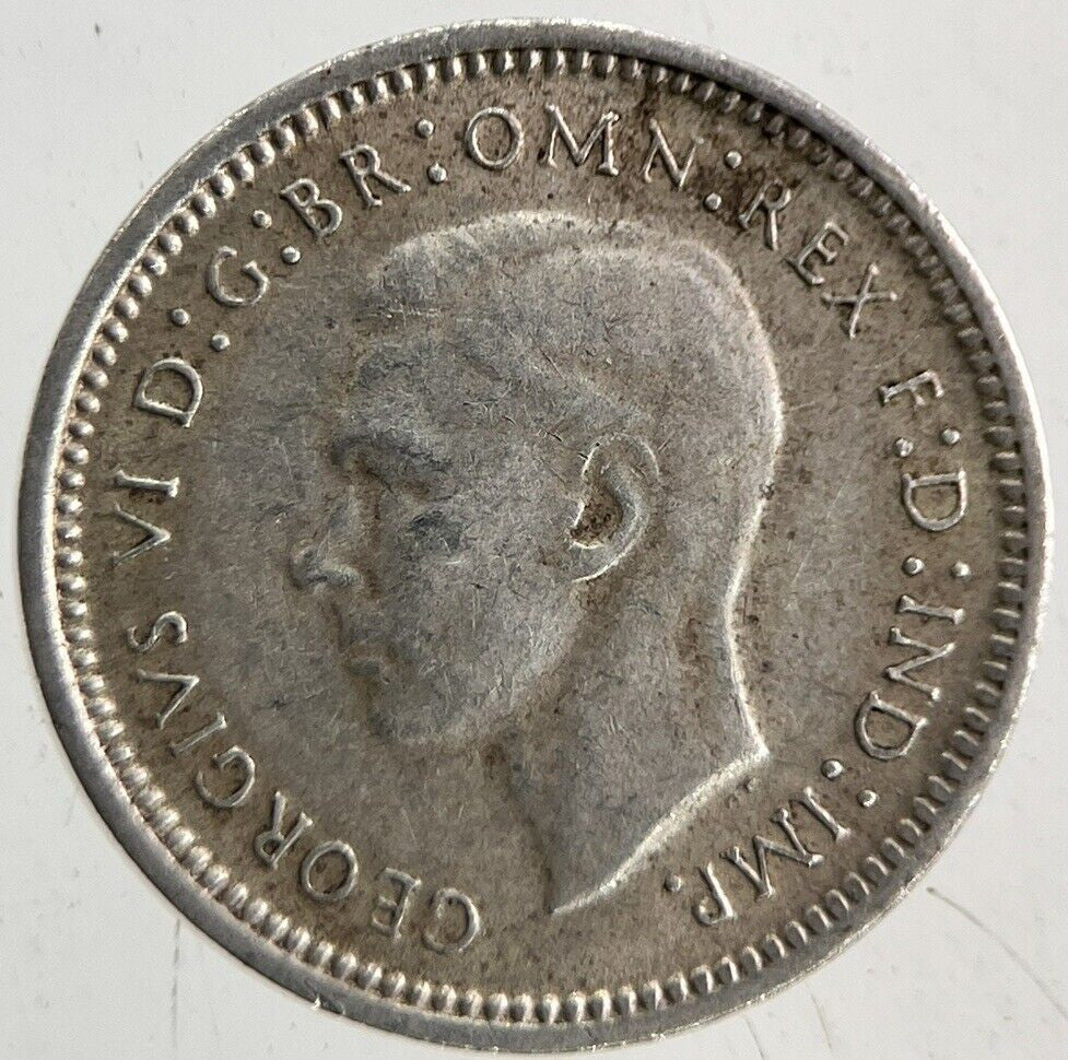 1943 Australia Threepence Silver Coin | Fine Collectable Grade