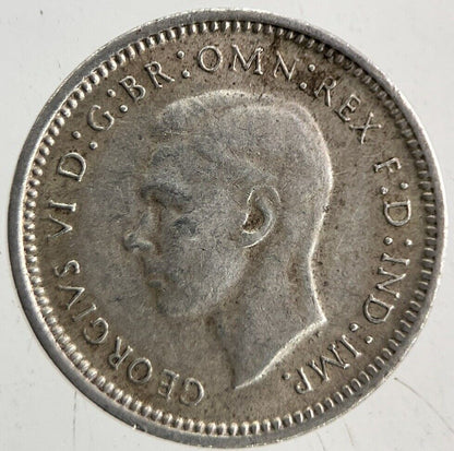 1943 Australia Threepence Silver Coin | Fine Collectable Grade