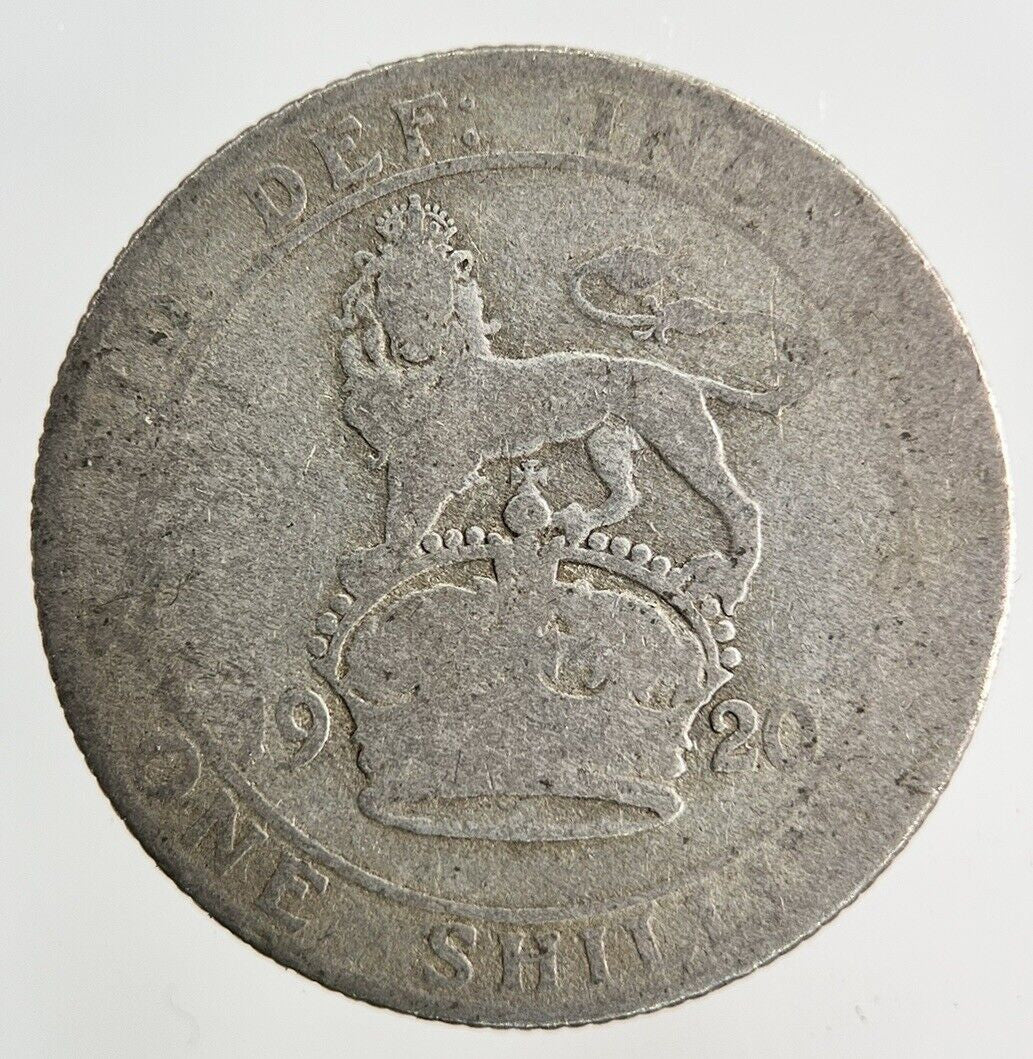 1920 George V Shilling Silver Coin | Fair Grade