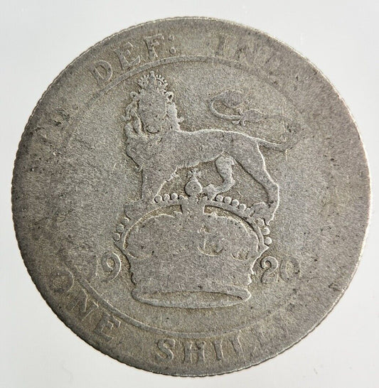 1920 George V Shilling Silver Coin | Fair Grade