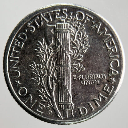 1943 - D US USA Mercury Dime Silver Coin | Very High Grade | a4079