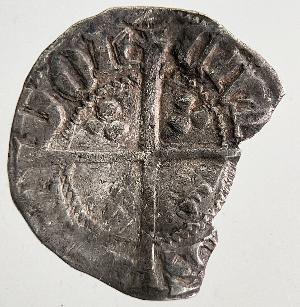 1327-77 Edward III Half-Penny Silver Hammered Coin | a6922