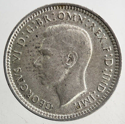 1944 - S Australia Threepence Silver Coin | Fine Collectable Grade
