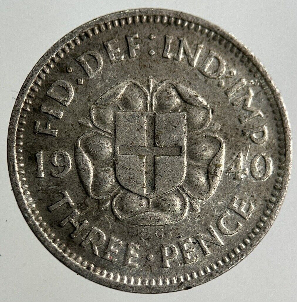 1940 George VI Threepence Silver Coin | Collectable Grade