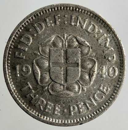 1940 George VI Threepence Silver Coin | Collectable Grade