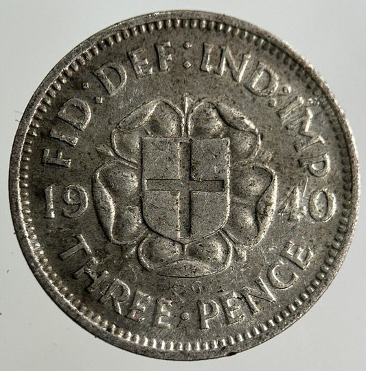 1940 George VI Threepence Silver Coin | Collectable Grade