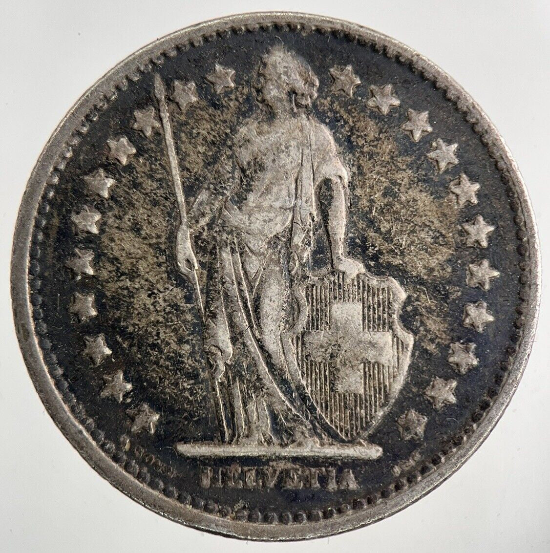 1920 Switzerland Swiss 2 Franc Silver Coin | Collectable Grade
