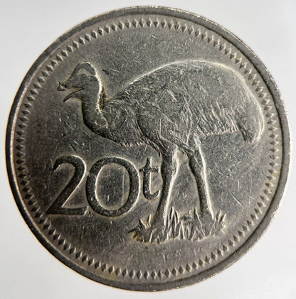 1975 Papua New Guinea 20 - t Toea Coin | Fine Collectable Grade