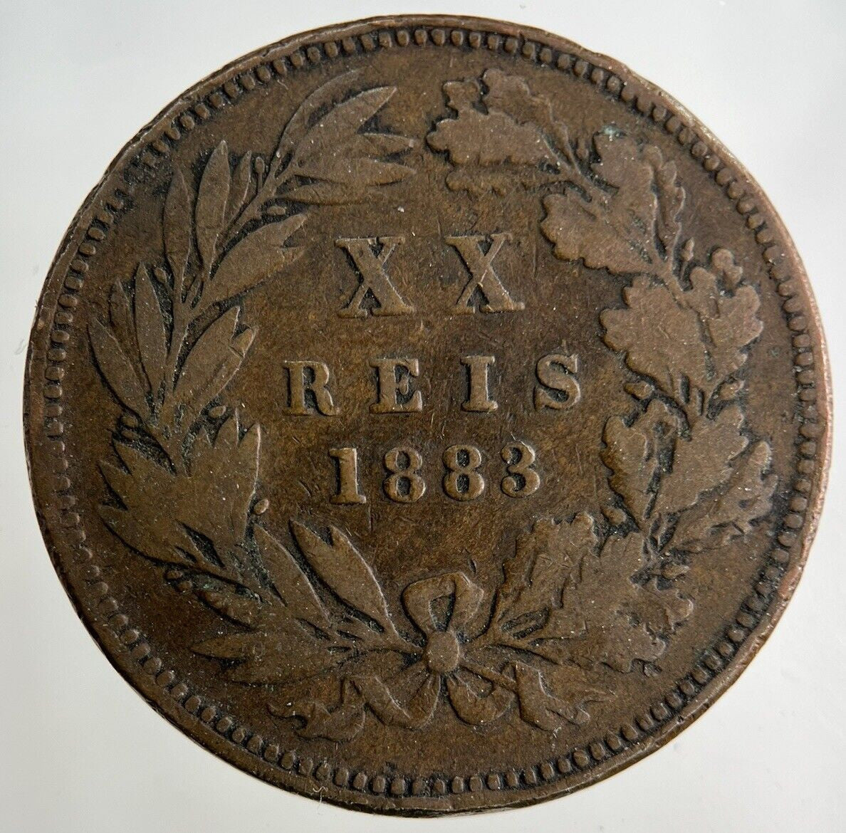 1883 Portugal XX 20 Reis Coin | Collectable Grade