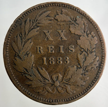 1883 Portugal XX 20 Reis Coin | Collectable Grade