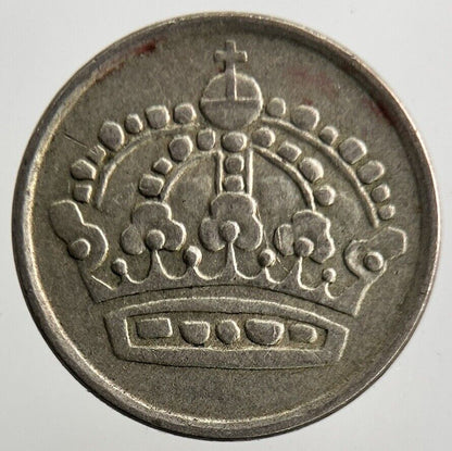 1954 Sweden 10 Ore Silver Coin | Fine Collectable Grade
