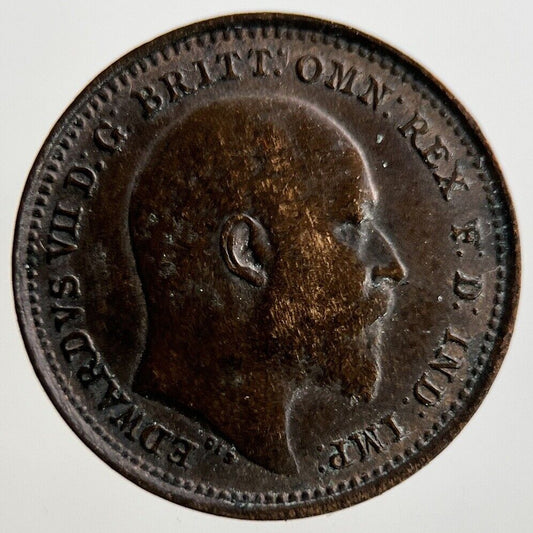 1902 Edward VII One Third Farthing 1/3 Coin | Very High Grade