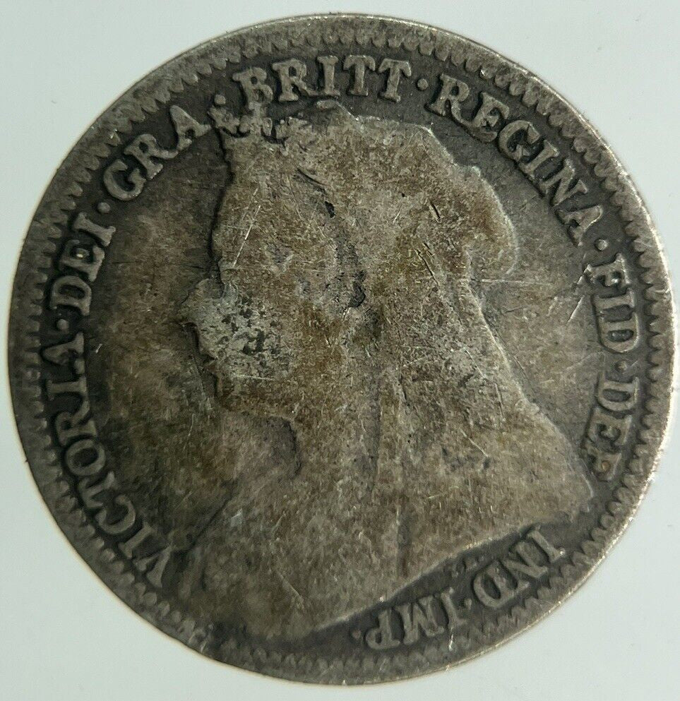 1900 Victoria Threepence Silver Coin | Collectable Grade