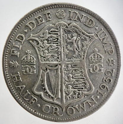 1932 George V Half - Crown Silver Coin | Fine Collectable Grade
