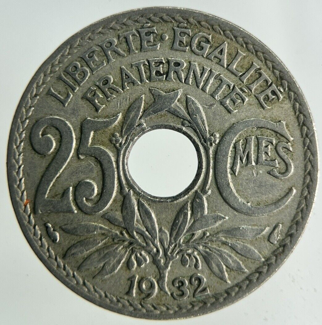 1932 France 25 Centimes Coin | Fine Collectable Grade