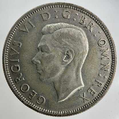 1941 George VI Half - Crown Silver Coin | Fine Collectable Grade