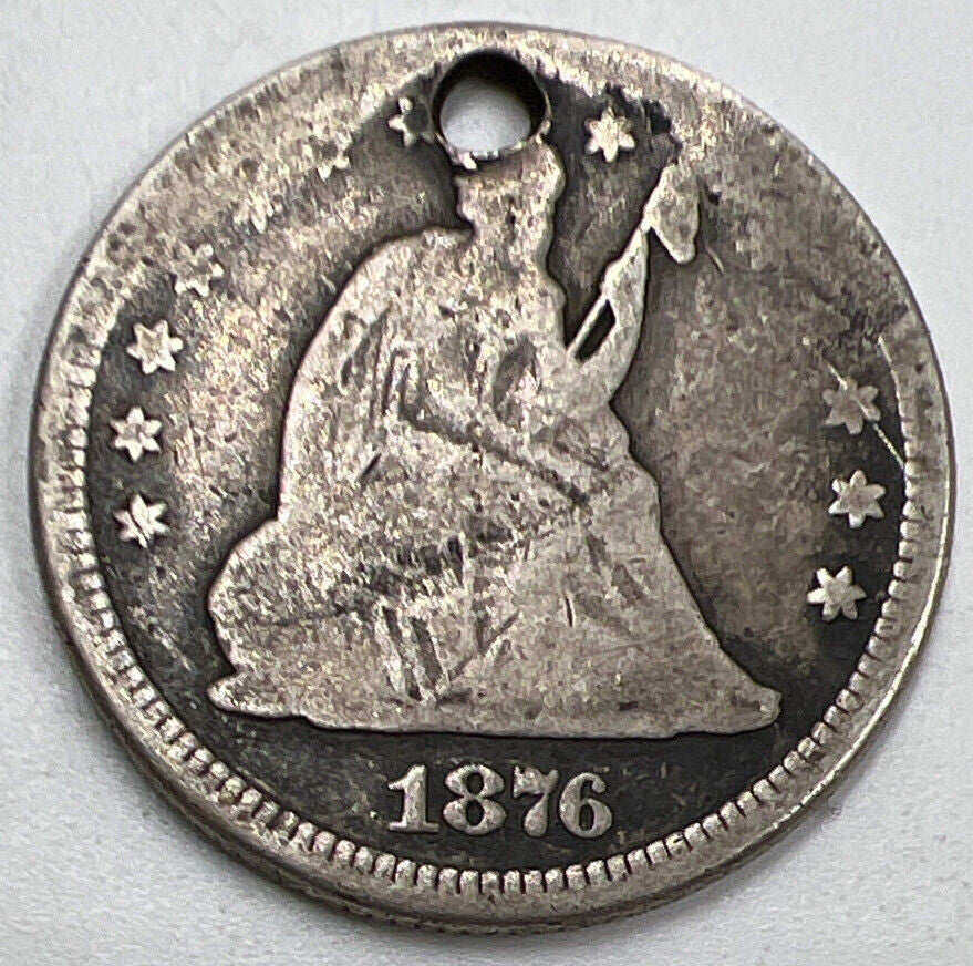 1876 Seated Liberty US USA Half Dollar | Silver Coin | Fair Grade | a832