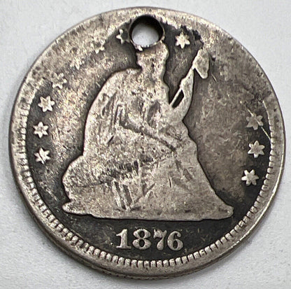 1876 Seated Liberty US USA Half Dollar | Silver Coin | Fair Grade | a832