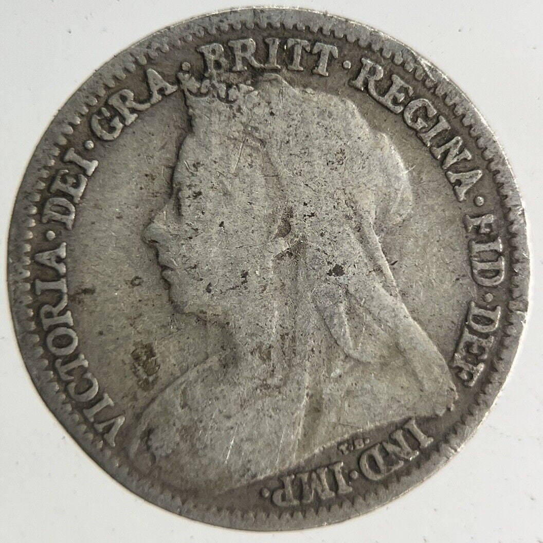 1896 Victoria Threepence Silver Coin | Fine Collectable Grade