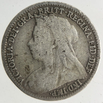 1896 Victoria Threepence Silver Coin | Fine Collectable Grade