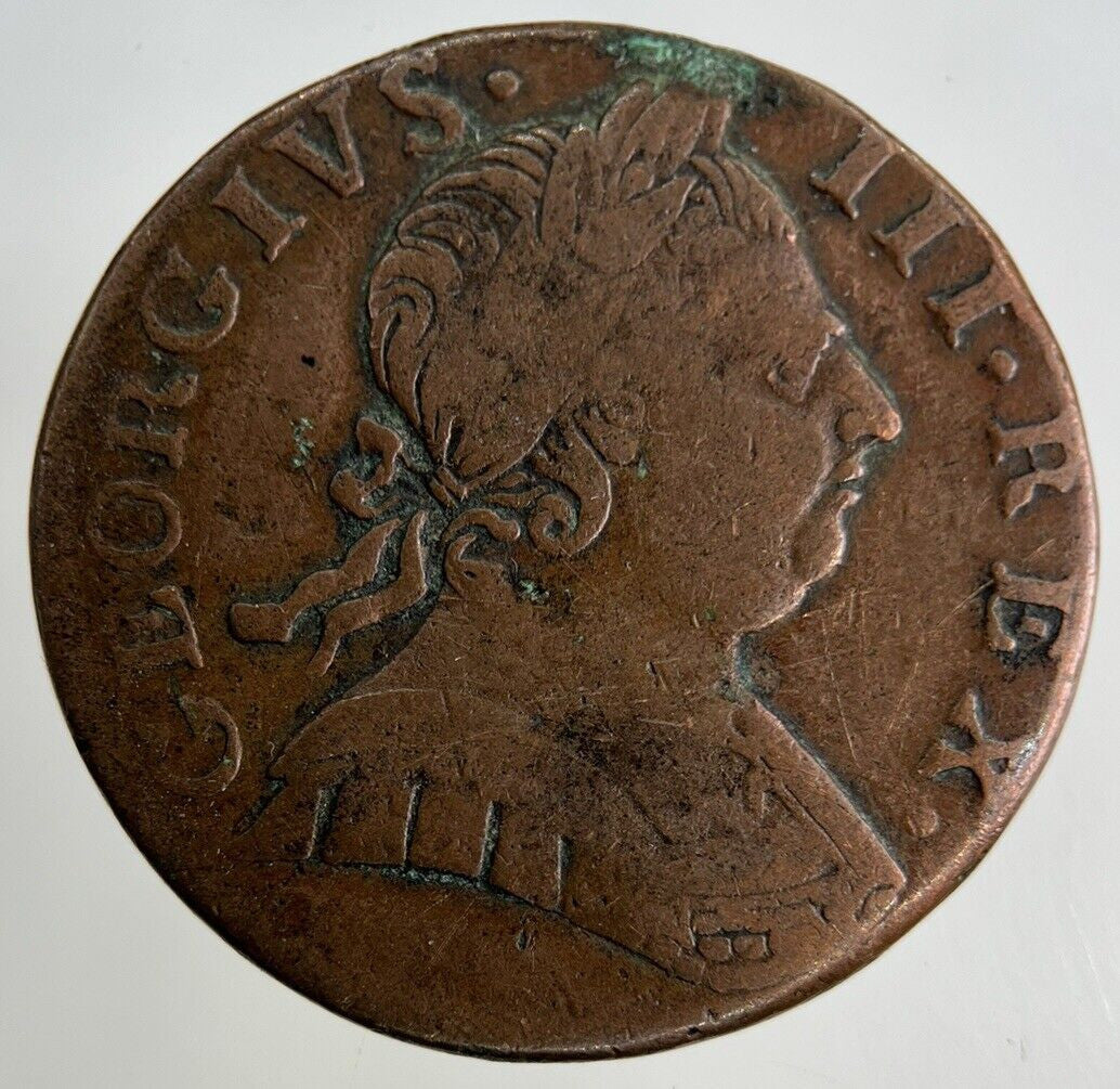 1774 George III 3rd Half - Penny Coin | Fine Collectable Grade