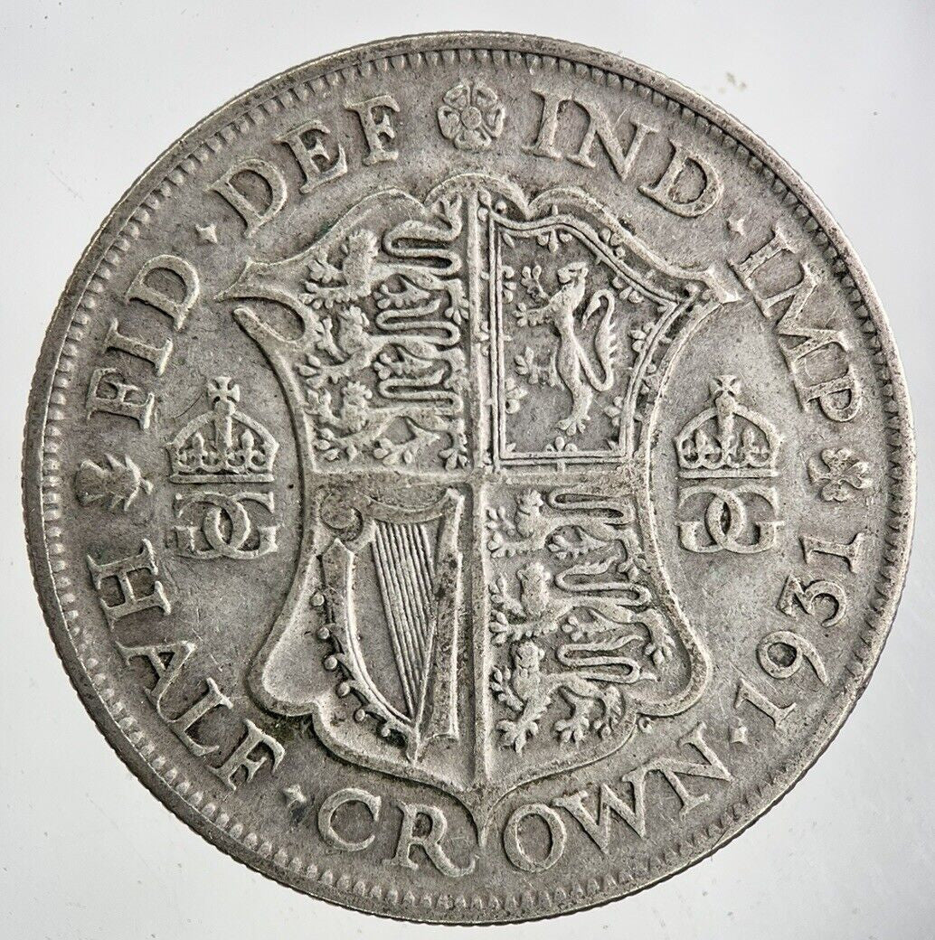 1931 George V Half - Crown Silver Coin | Fine Collectable Grade